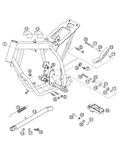 Perno De Estribera (KTM/HVA/GG)
