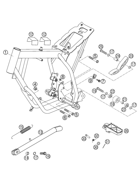 Perno De Estribera (KTM/HVA/GG)
