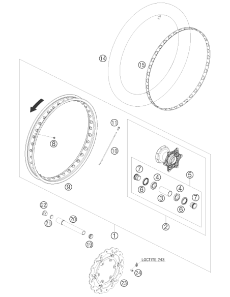 Auxiliary Screw Front 06 (KTM/HVA/GG)