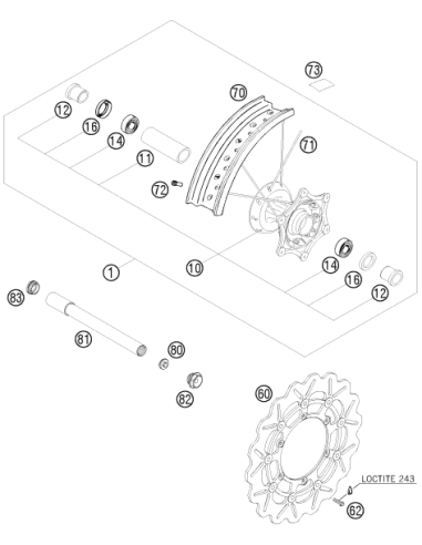 Auxiliary Screw Front 06 (KTM/HVA/GG)