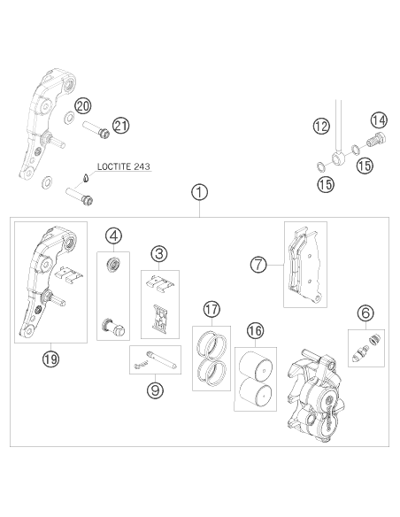 Banjo Bolt M10x1x19 Black (KTM/HVA/GG)