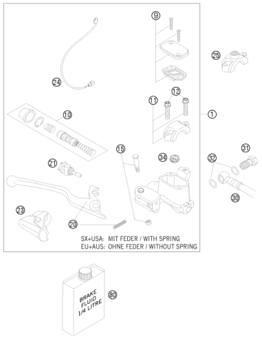 Banjo Screw 08 (KTM/HVA/GG) St:70