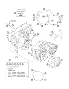 Gasket SET 250 07 (KTM/HVA/GG)