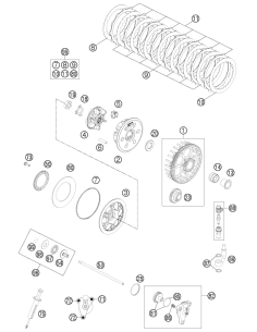 Clutch Cage Incl. Prim. Wheel (KTM/HVA/GG) St:50