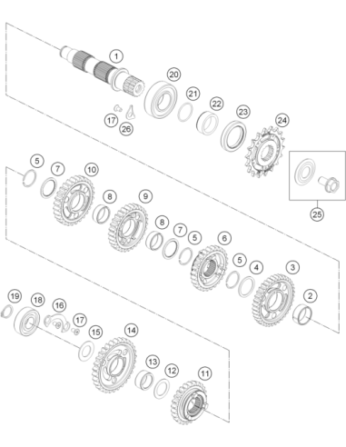 Stop Disc 25x31x1,5 (KTM/HVA/GG)