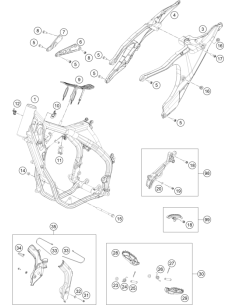 Sprocket Cover KIT (KTM/HVA/GG)