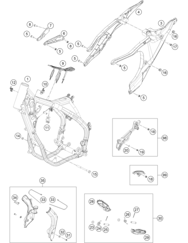 Sprocket Cover KIT (KTM/HVA/GG)