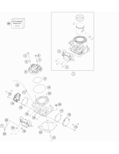 Cylinder Base Gasket (KTM/HVA/GG)