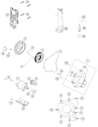 Ignition Cover (KTM/HVA/GG)