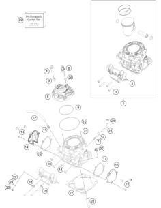 Cylinder + Piston (KTM/HVA/GG)