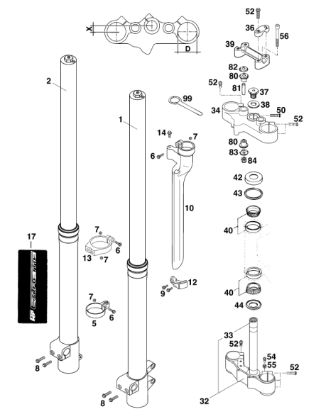 Goma Sujección Antivibración Negra Original KTM/Husqvarna/GasGas