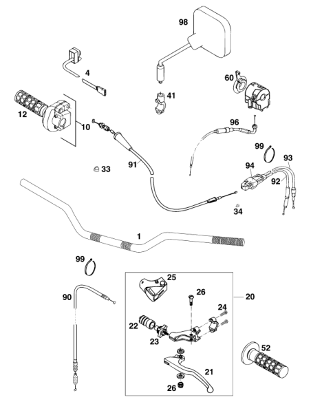 Wiring Holder 12mm (KTM/HVA/GG)