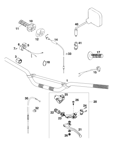 Wiring Holder 12mm (KTM/HVA/GG)