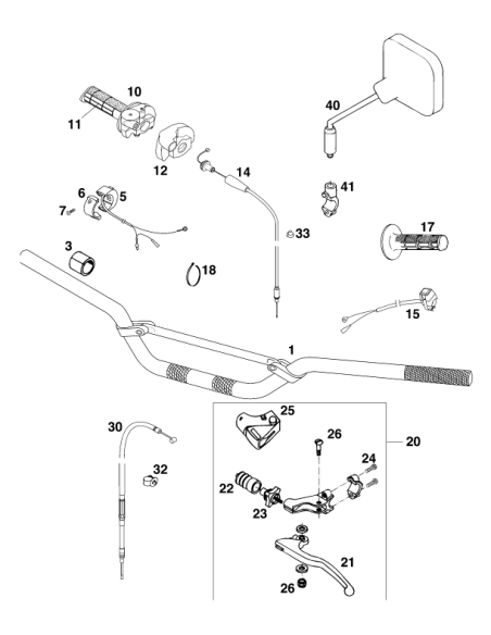 Wiring Holder 12mm (KTM/HVA/GG)
