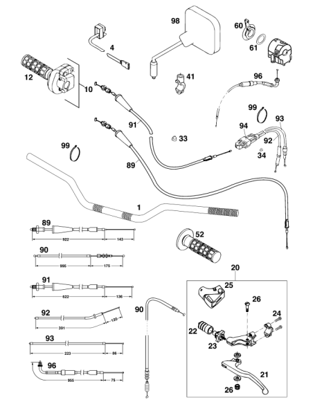 Wiring Holder 12mm (KTM/HVA/GG)