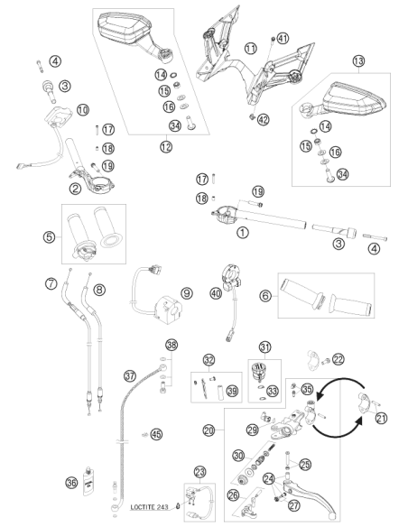 Wiring Holder 16mm (KTM/HVA/GG)
