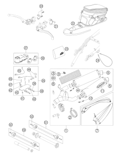 Exhaust-spring Small W. Rubber (KTM/HVA/GG) St:70