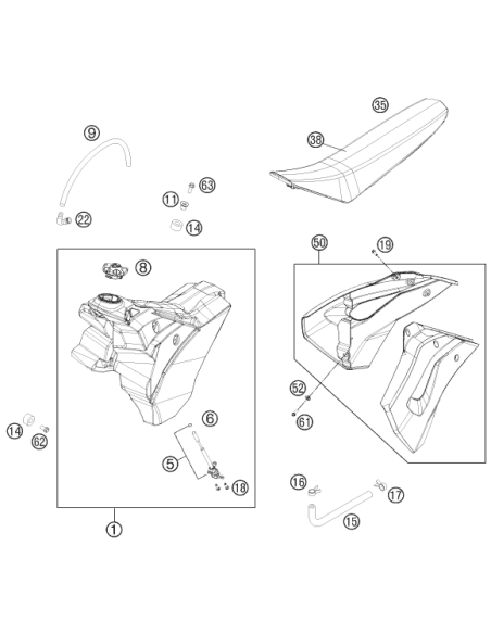 Pinza Ydnac 10107 10 mm (KTM/HVA/GG)