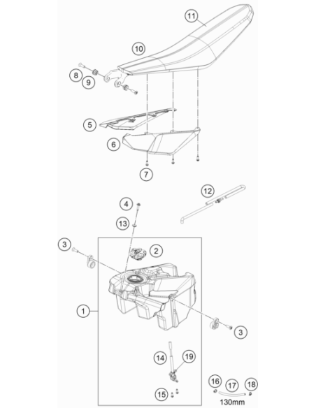 Pinza Ydnac 10107 10 mm (KTM/HVA/GG)