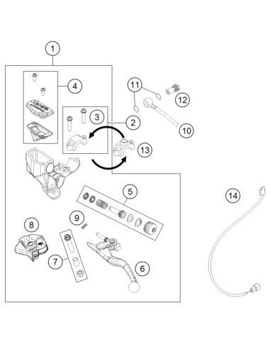 Clamp FOR Mirror (KTM/HVA/GG)