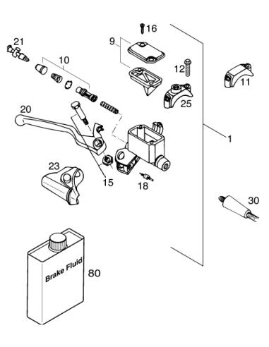 Clamp FOR Mirror (KTM/HVA/GG)