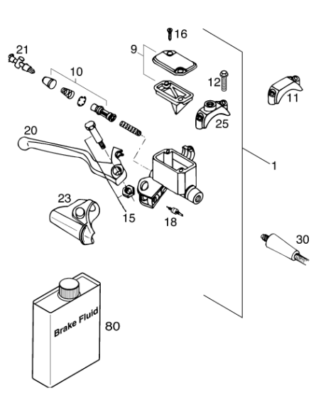 Clamp FOR Mirror (KTM/HVA/GG)
