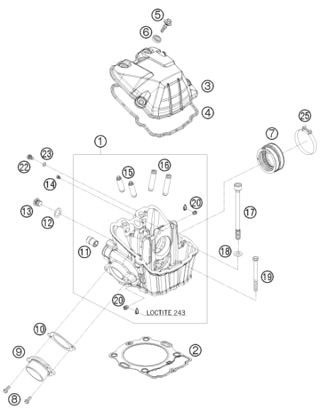 Screw IN Nozzle M20x1,5 (KTM/HVA/GG)