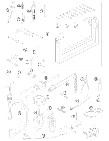 Locating Screw M8 L=23 (KTM/HVA/GG) St:50