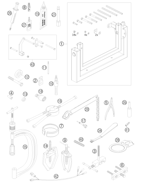 Locating Screw M8 L=23 (KTM/HVA/GG) St:50