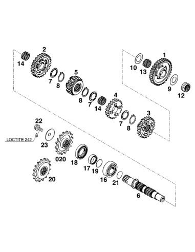 Sprocket 16-t, Damped (KTM/HVA/GG)