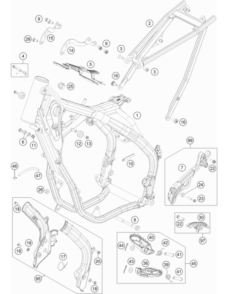 Cable Support KHS Nr.150-47610 (KTM/HVA/GG)