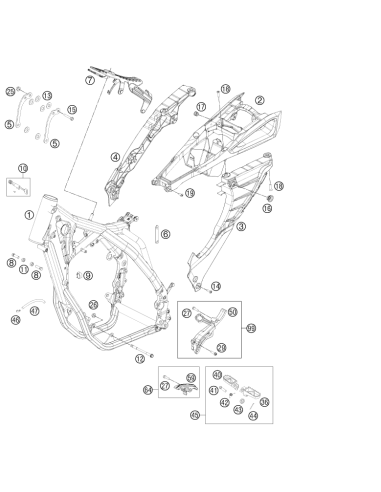 Cable Support KHS Nr.150-47610 (KTM/HVA/GG)
