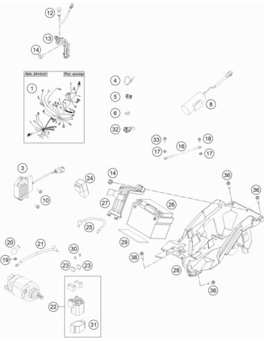 Bracket Rubber F.startrelay 07 (KTM/HVA/GG)