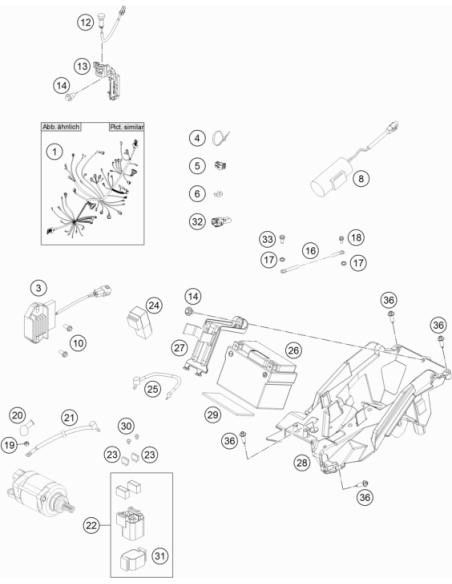 Bracket Rubber F.startrelay 07 (KTM/HVA/GG)
