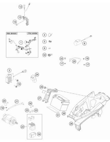 Bracket Rubber F.startrelay 07 (KTM/HVA/GG)