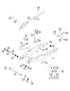Closing Cover Swingarm SM 03 (KTM/HVA/GG)