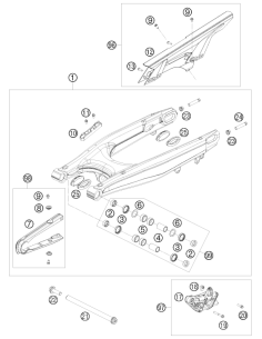 Closing Cover Swingarm SM 03 (KTM/HVA/GG) 2