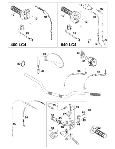 Support FOR Mirror LC4 '98 (KTM/HVA/GG)