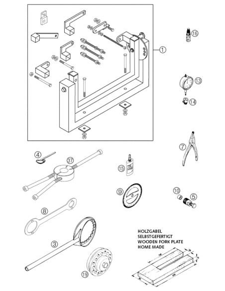 Mounting Tool F.bearing NJ 207 (KTM/HVA/GG)