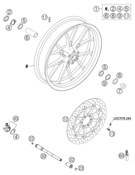 Valve Cpl. Brembo Duke 2003 (KTM/HVA/GG)