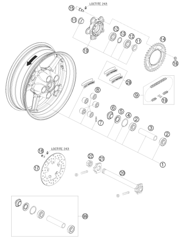 Valve Cpl. Brembo Duke 2003 (KTM/HVA/GG)