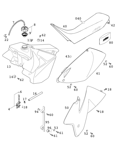 Gasket FOR Filler CAP High (KTM/HVA/GG)