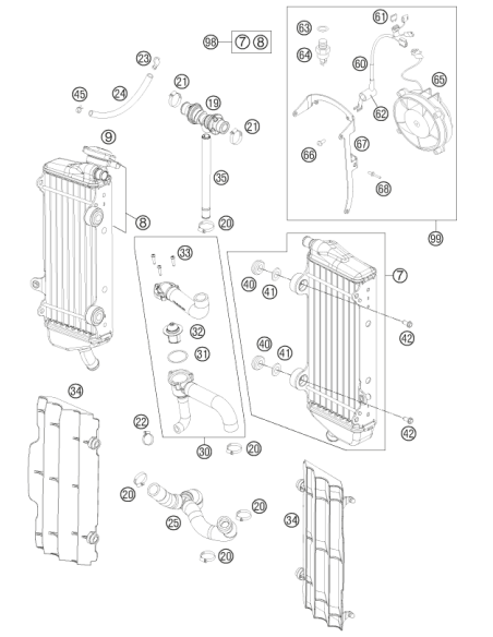 Clamp Ydnac 10096f (9,6mm) (KTM/HVA/GG)