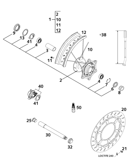 Tornillo Especial M6x16 SW= 8 10.9 (KTM/HVA/GG)