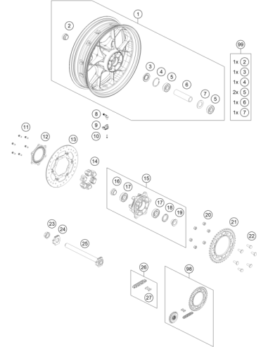 Special Screw M6x19 Ws=8 10.9 (KTM/HVA/GG)