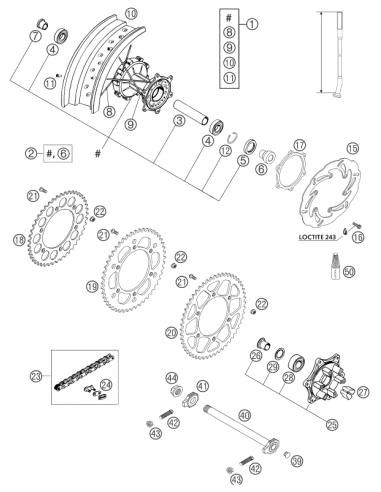Special Screw M6x19 Ws=8 10.9 (KTM/HVA/GG)