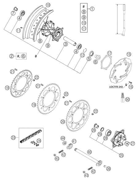 Special Screw M6x19 Ws=8 10.9 (KTM/HVA/GG)