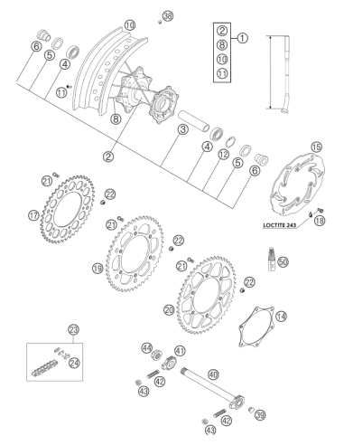 Special Screw M6x19 Ws=8 10.9 (KTM/HVA/GG)