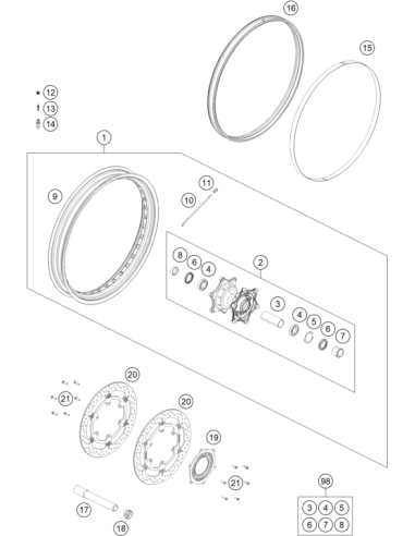 Special Screw M6x19 Ws=8 10.9 (KTM/HVA/GG)