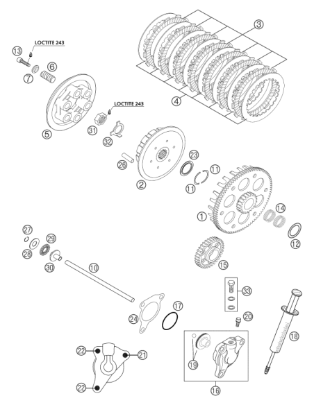 Lining Disc 2MM 04 (KTM/HVA/GG) St:70